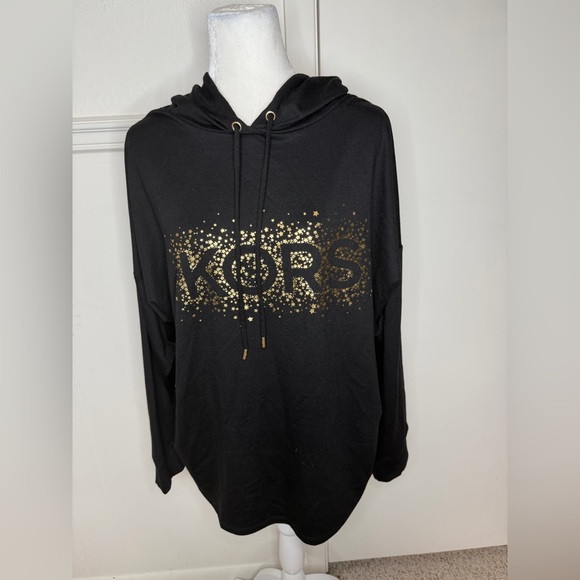 Michael Kors Black Hoodie with Gold Accents size 3X new with tag - Picture 1 of 5